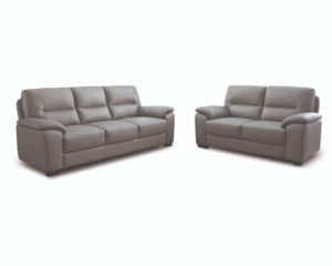 Joanna Seater Sofa Set – Grey Air Leather
