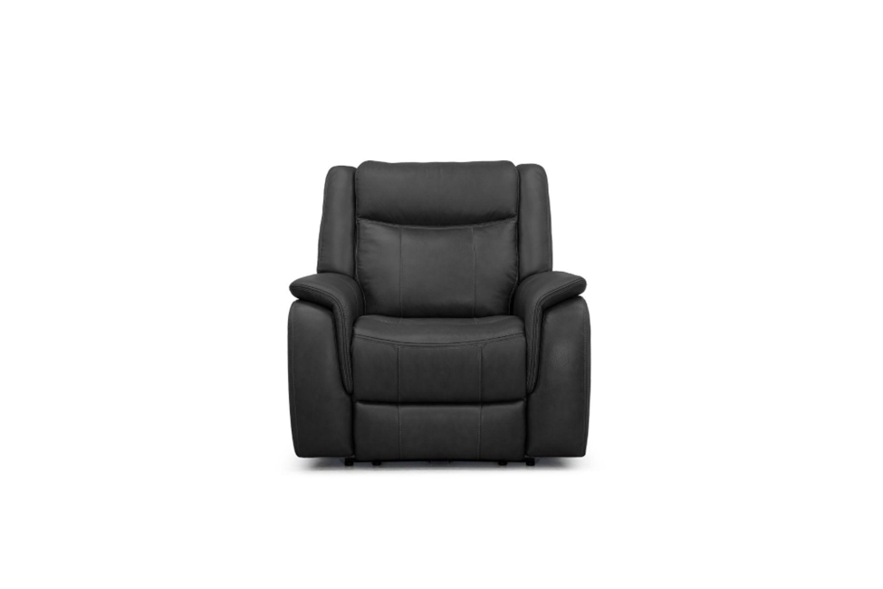 Roma Electric Recliner Sofa Set – Black  and  White