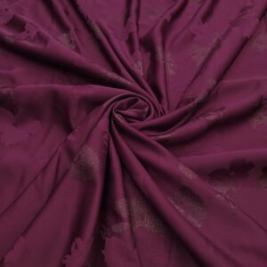 Wine Blooming Jacquard -5